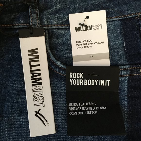 William Rast Perfect Skinny Blue Jeans Juniors 27 - Picture 10 of 16